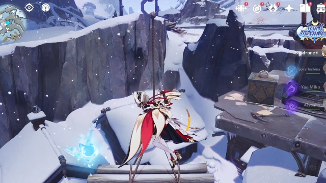 Fellfrost Peak Cryoculus Collectables: #10 Above the hanging logs in sky
