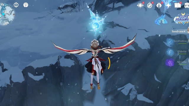 Fellfrost Peak Cryoculus Collectables: #16 Floating in the air, but can reached by gliding