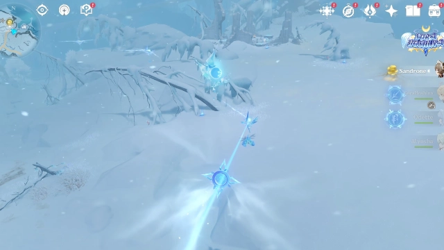 Fellfrost Peak Cryoculus Collectables: #7 Floating in the sky. Use the Link Mechanism to reach it