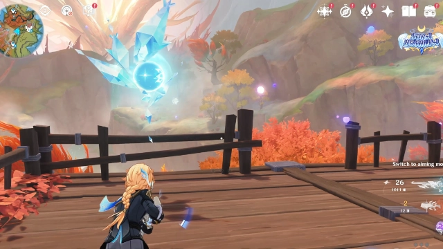 Flamefeather Valley Cryoculus Collectables: #8 On top of the stairs