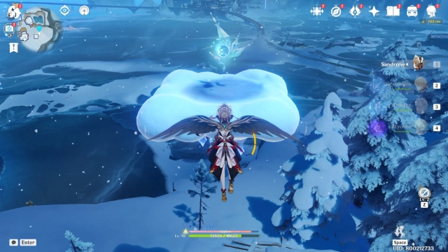 Volkodlak Tundra Cryoculus Collectables: #23 Floating on top of a cloud. Use the nearby Stellar Vortex to glide higher