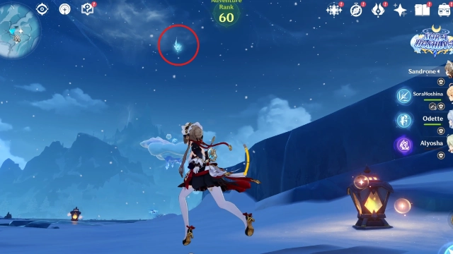 Volkodlak Tundra Cryoculus Collectables: #7 Floating in the air. Use the Stellar Vortex on the ground to reach it