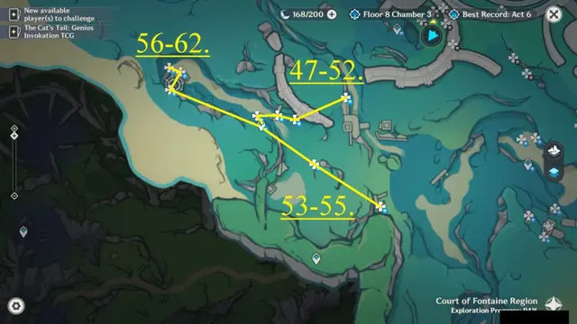 Court of Fontaine Beryl Conch Farming Route Map