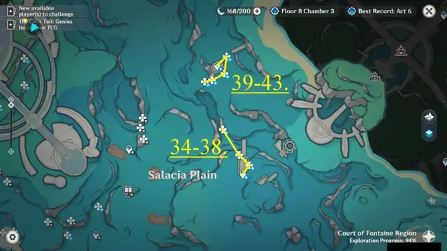 Salacia Plain Beryl Conch Farming Route Map