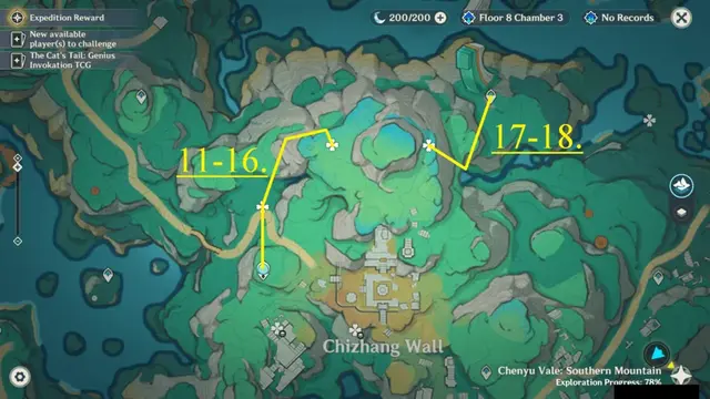 Chizhang Wall Clearwater Jade Farming Route Map