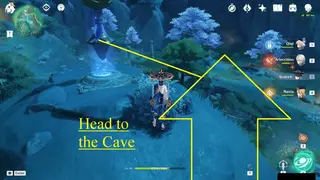 Mt Lingmeng Clearwater Jade Farming Route: #How to reach Node #9 from the Teleport