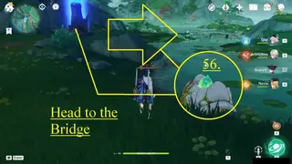 Teatree Slope Clearwater Jade Farming Route: #How to reach Nodes #56 from the Teleport