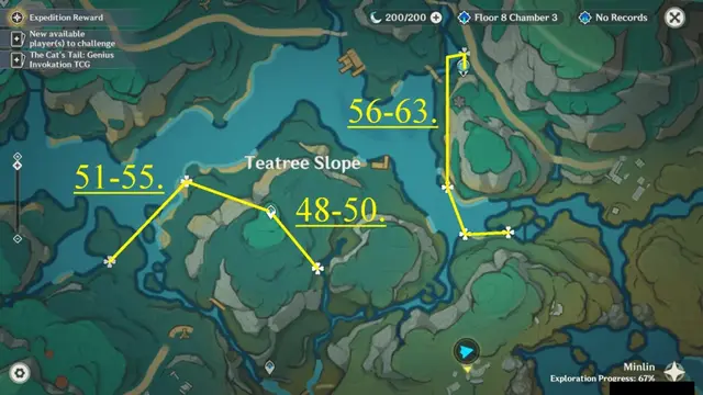 Teatree Slope Clearwater Jade Farming Route Map