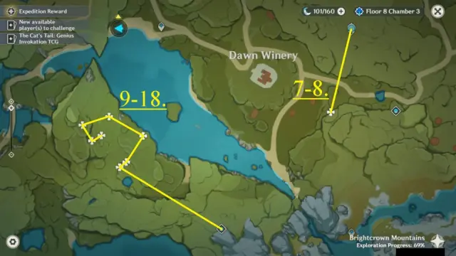 Ridge Watch Dandelion Seed Farming Route Map