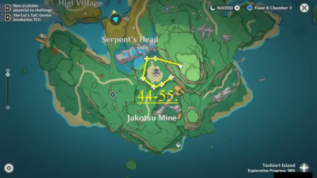 Jakotsu Mine Dendrobium Farming Route Map