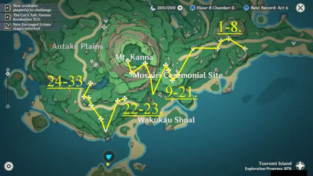 Mt. Kanna Fluorescent Fungus Farming Route Map