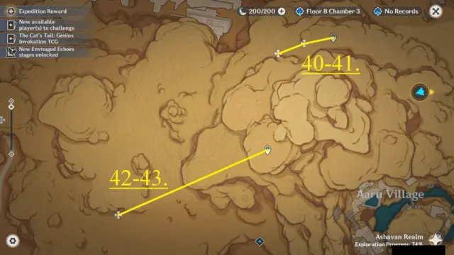 Land of Lower Setekh Henna Berry Farming Route Map