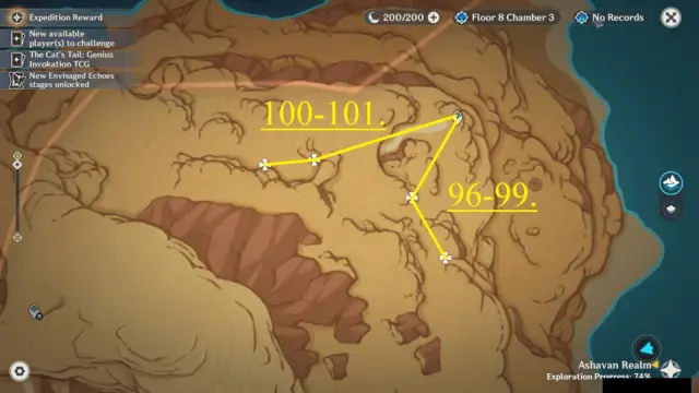 Realm of Farakhkert Henna Berry Farming Route Map