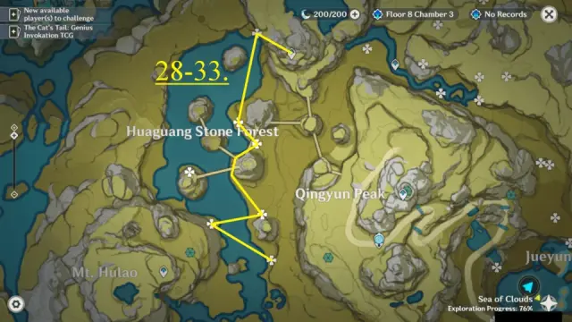 Huaguang Stone Forest Jueyun Chili Farming Route Map