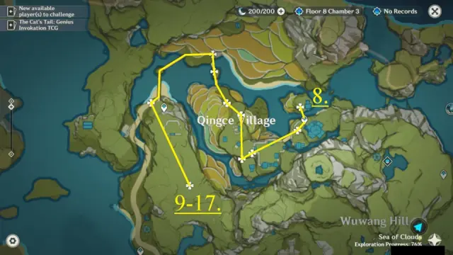 Qingce Village Jueyun Chili Farming Route Map