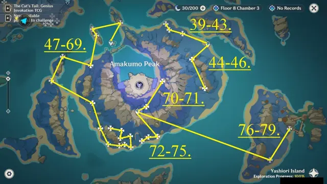 Amakumo Peak Naku Weed Farming Route Map