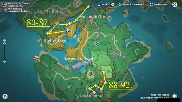 Higi Village Naku Weed Farming Route Map