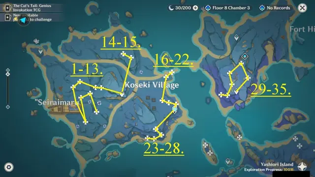 Koseki Village Naku Weed Farming Route Map