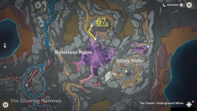 Nameless Ruins Noctilucous Jade Farming Route Map