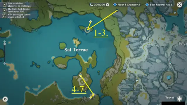 Sal Terrae Noctilucous Jade Farming Route Map