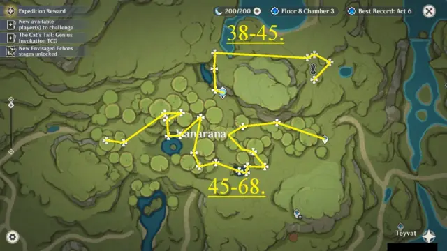 Vanarana Padisarah Farming Route Map