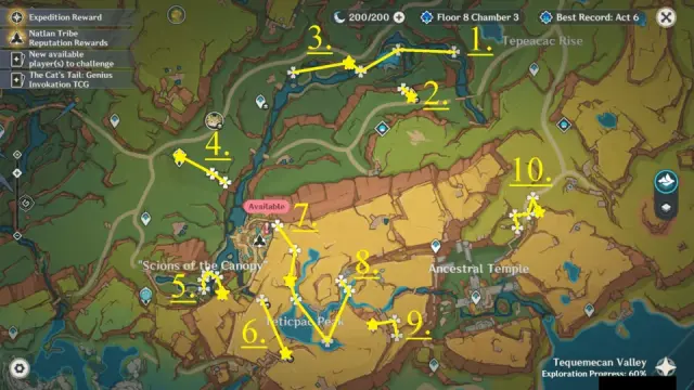 Quenepa Berry Farming Routes in Natlan