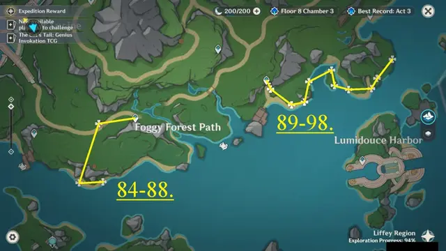 Foggy Forest Path Romaritime Flower Farming Route Map