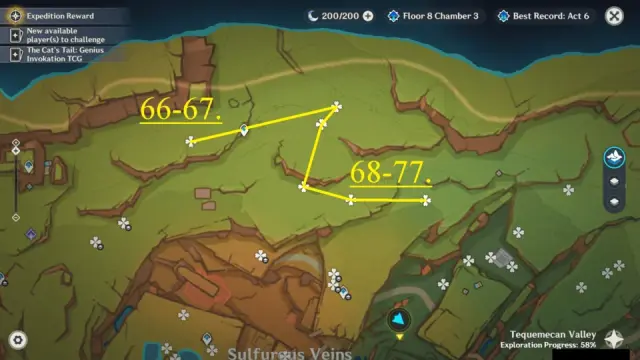 North Tequemecan Valley Saurian Claw Succulent Farming Route Map