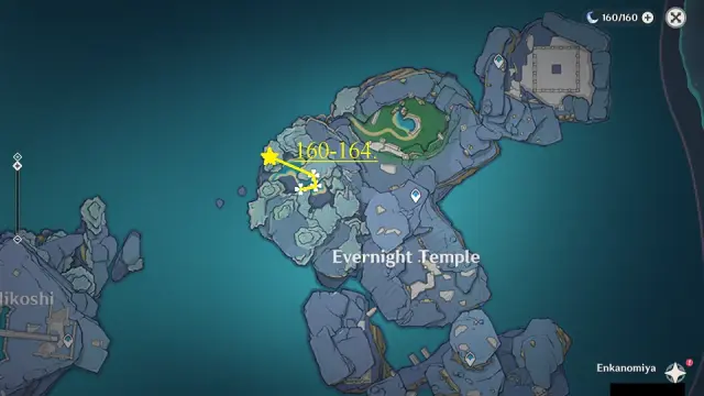 Evernight Temple Sea Ganoderma Farming Route Map