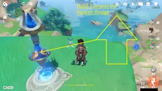 Yashiori Island Sea Ganoderma Farming Route: #How to reach Node #73 from the Teleport