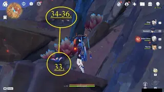 East Atocpan Skysplit Gembloom Farming Route: #Nodes #33, #34, #35, and #36
