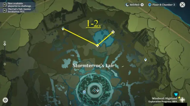 Stormterror's Lair Small Lamp Grass Farming Route Map