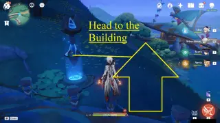 People of the Springs Sprayfeather Gill Farming Route: #How to reach Node #36 from the Teleport