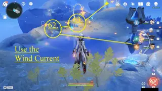 The Upper Sanctum Sprayfeather Gill Farming Route: #How to reach Node #62 and #63 from the Teleport