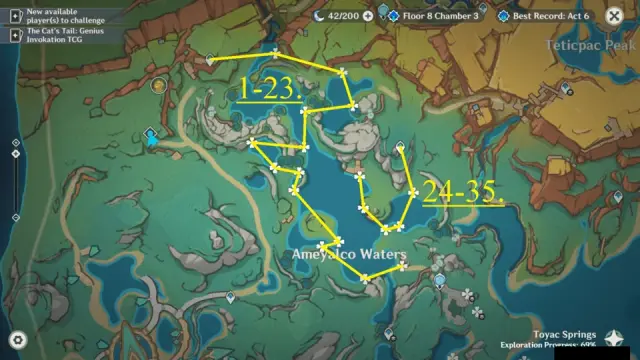 Toyac Springs Sprayfeather Gill Farming Route Map