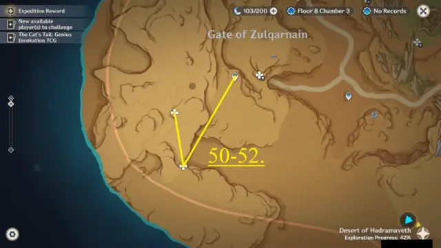 Gate of Zulqarnain Trishiraite Farming Route Map