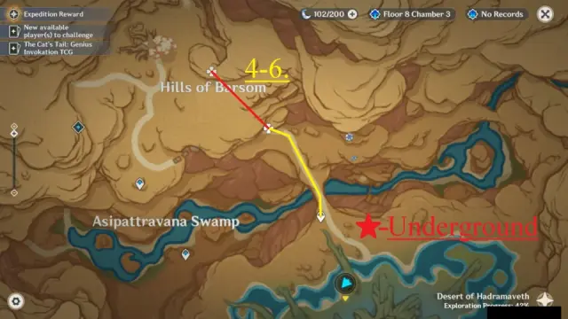 Hills of Barsom Trishiraite Farming Route Map