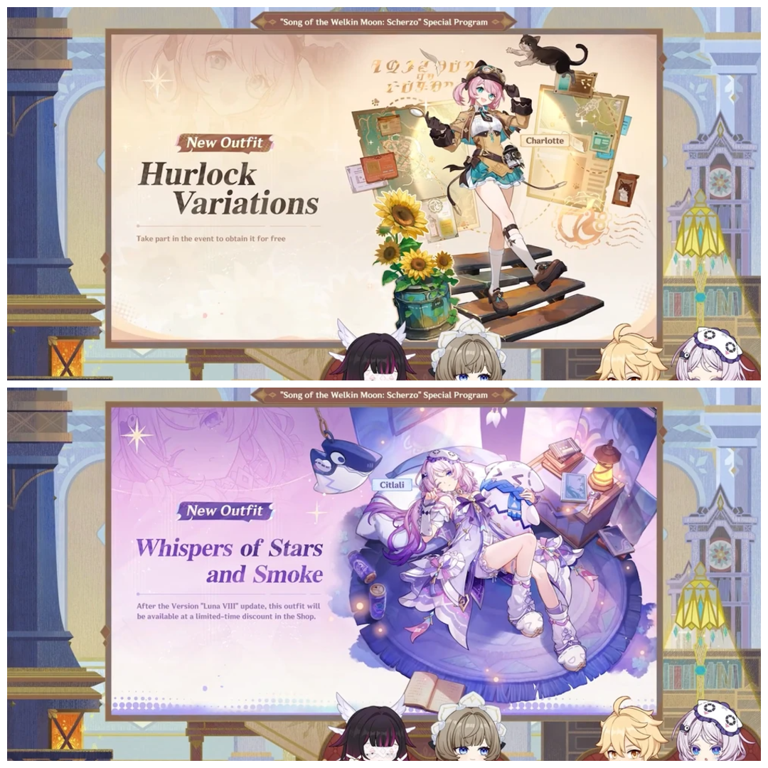 Genshin Impact New character outfits.