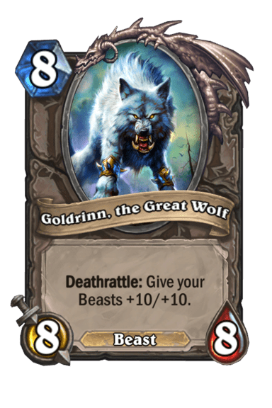 Goldrinn, the Great Wolf Upgraded Card