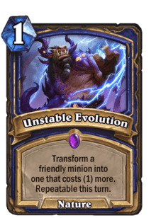 Unstable Evolution