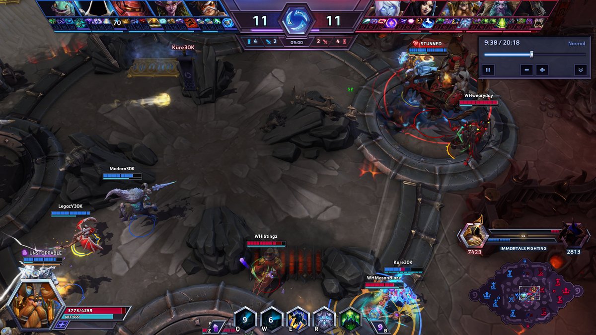 Heroes of the Storm, Interface In Game
