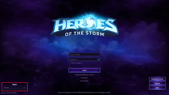 Login Screen