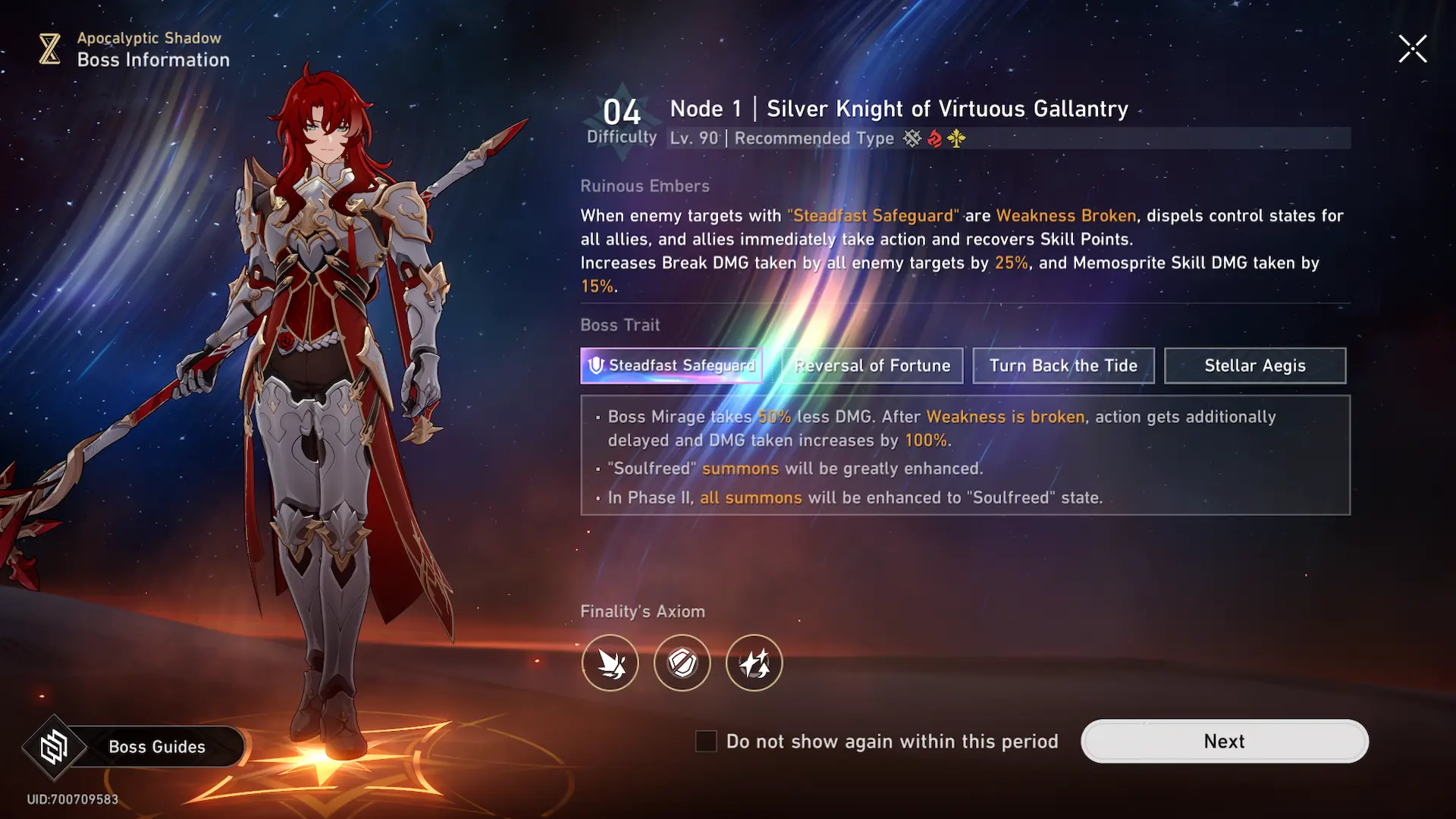 Silver Knight of Virtuous Gallantry