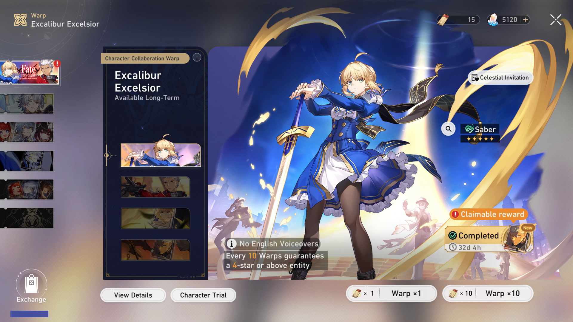 Fate Gift Tracker in Warp