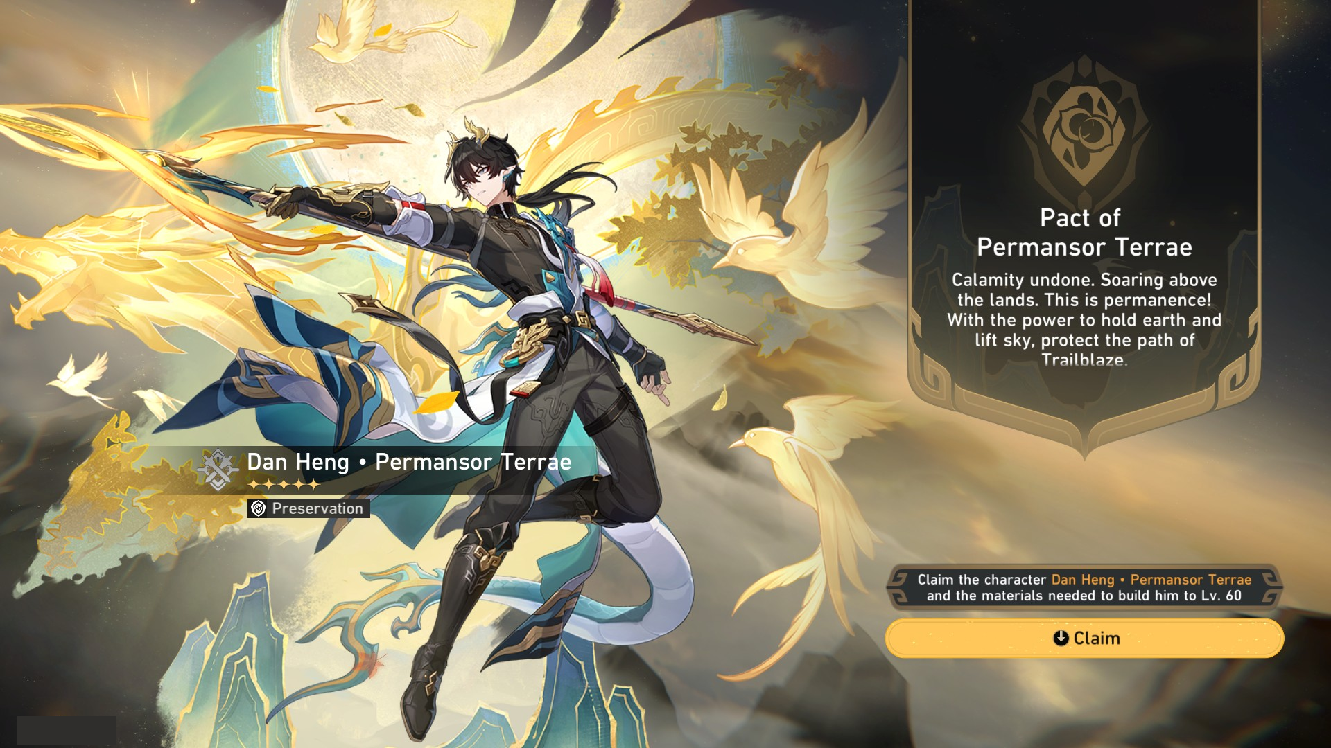 Claiming Dan Heng Permansor Terrae