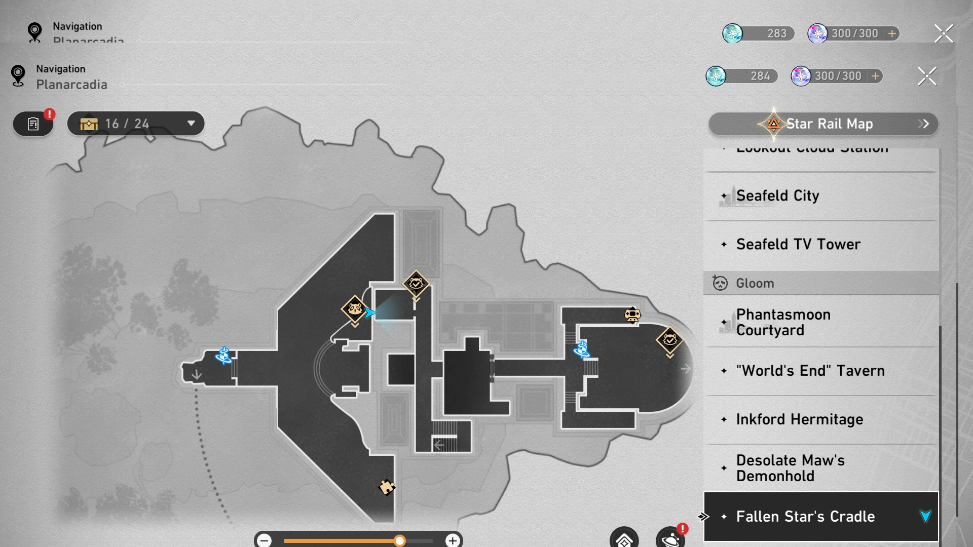 Fallen Star's Cradle location