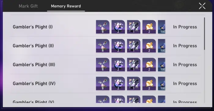 Memory Reward, MoC in Honkai: Star Rail