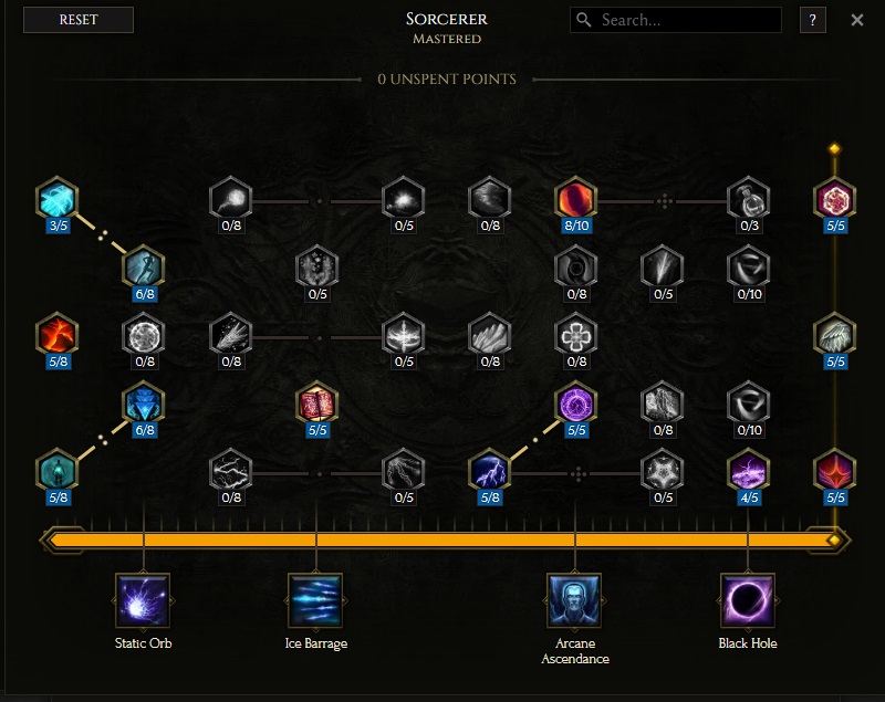 Sorcerer Passive Tree