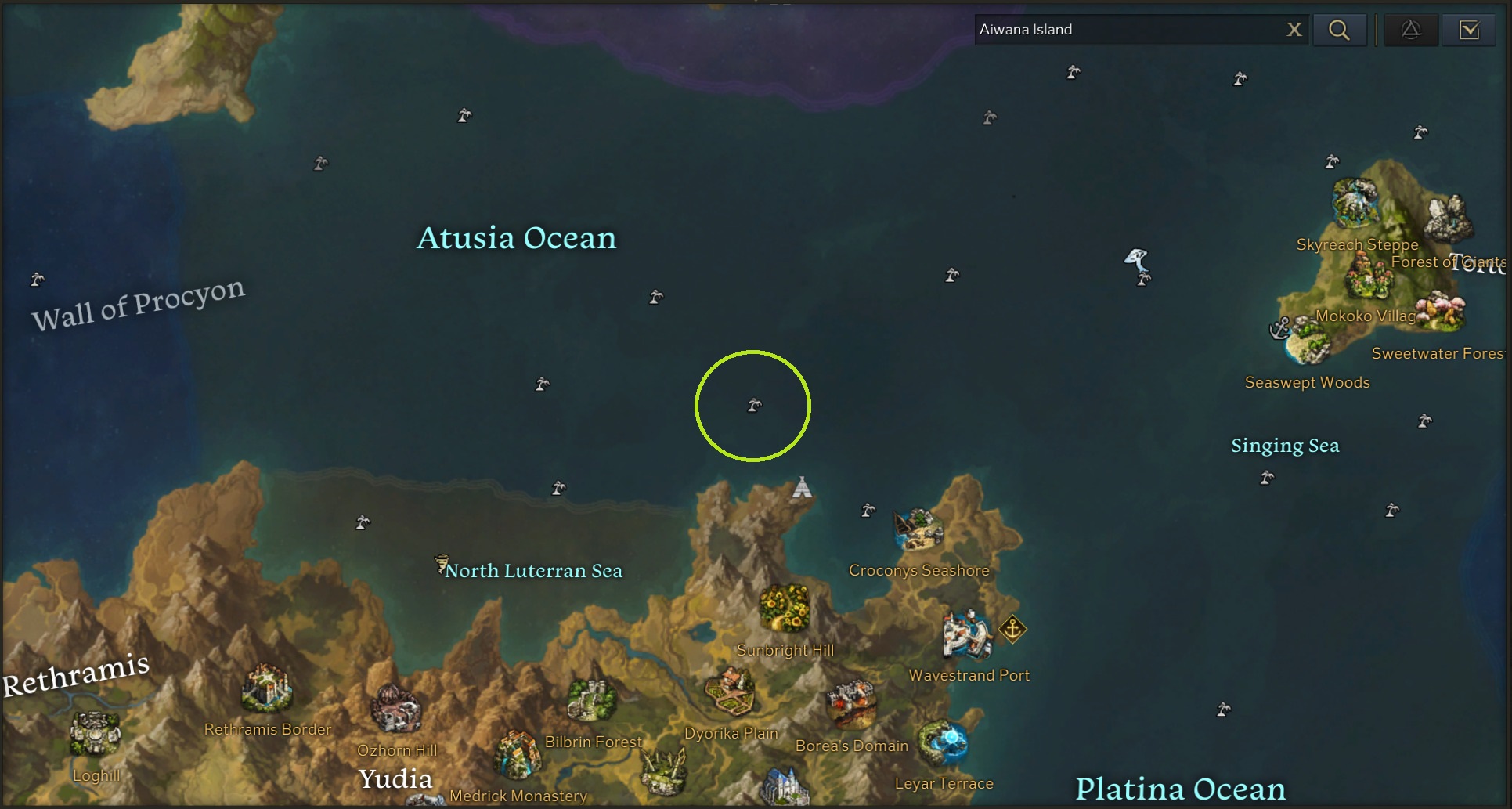Aiwana Island Location Lost Ark