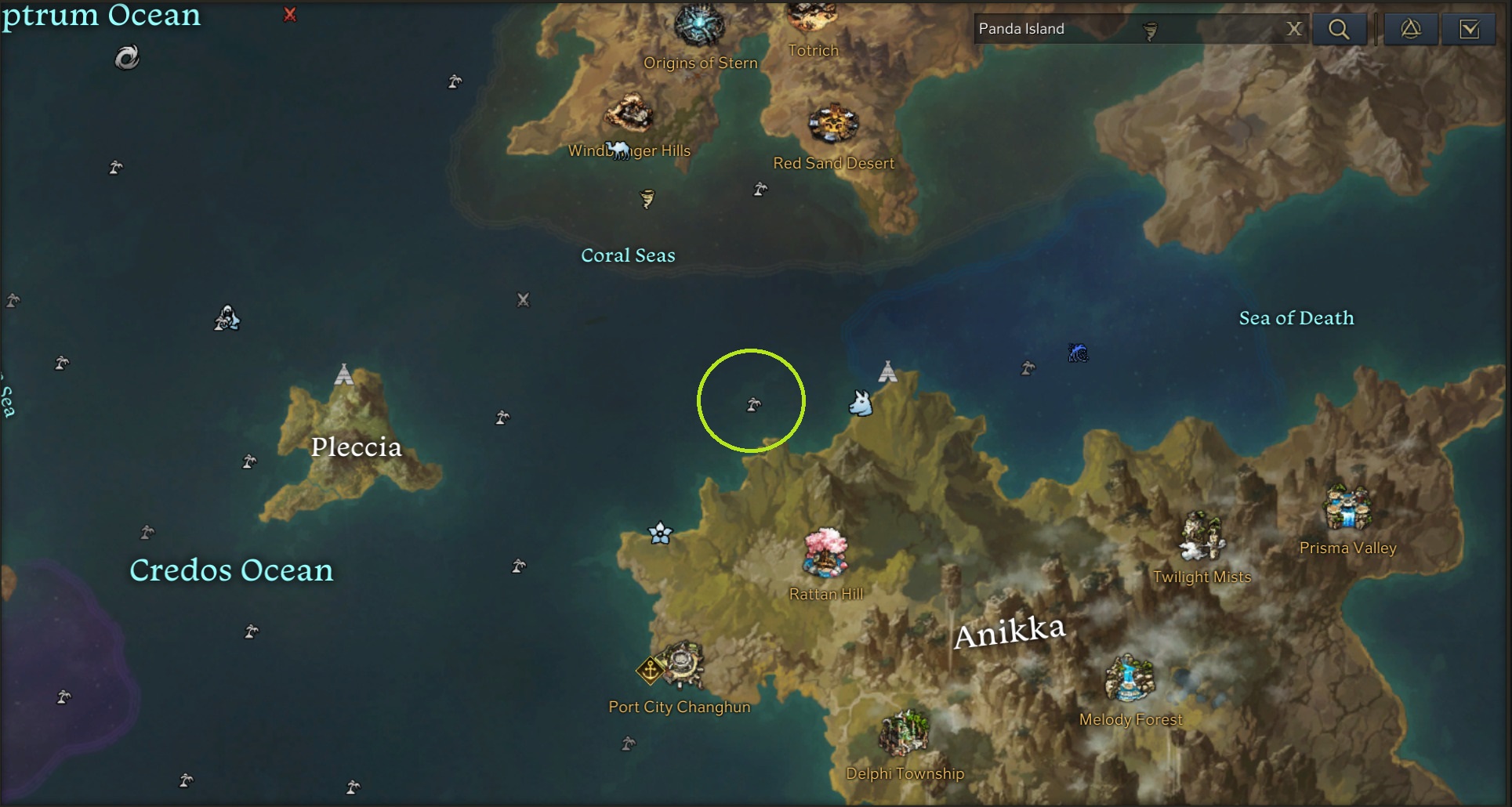 Panda Island Location Lost Ark